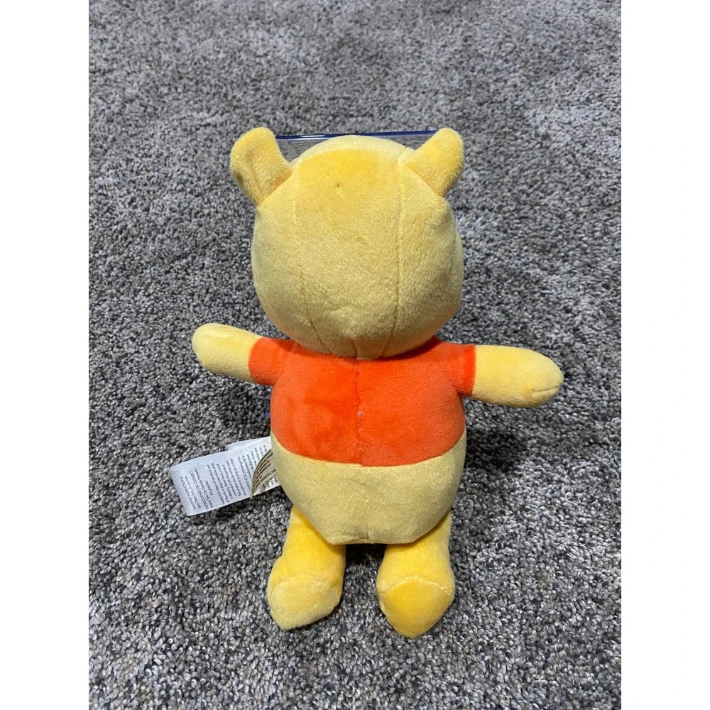 Disney Plush Winnie the Pooh Unisex Small Yellow Excellent Classic Red Shirt